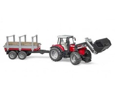 Bruder Massey Ferguson vilkikas su priekaba