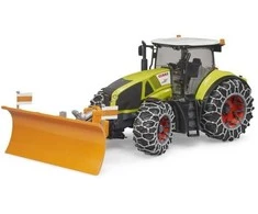 Bruder Traktor claas axion 950 su pługiem sniegui