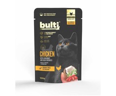 Kačių Maistas - BULTI Superfoods Vištiena Kokosų Pienas Goji Uogos Drėgnas 100g