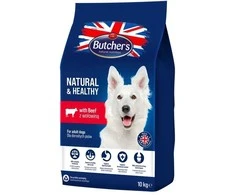 Butchers BUTCHER’S Natural & Healthy Dog su jautiena – sausas šunų pašaras – 10kg
