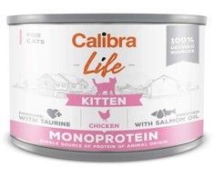 Kačių Maistas - CALIBRA Cat Life Kačiuko Vištienos Drėgnas Maistas 200g Be Grūdų