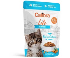 Kačių Maistas - CALIBRA Cat Life Katinėlių Lašiša padaže 85g