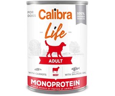 CALIBRA Adult jautiena with carrots – drėgnas ėdalas šunims – 400g