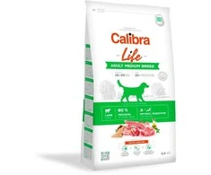 Šunų Maistas - CALIBRA Dog Life Suaugusiųjų Vidutinio Dydžio Veislės Aviena 2.5kg 27% Baltymų