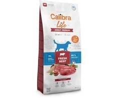 Šunų Maistas - CALIBRA Dog Life Suaugusiųjų Vidutinio Dydžio Šviežia Jautiena 12kg Be Glitimo