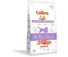 Šunų Maistas - CALIBRA Dog Life Junior Small&amp;Medium Breed ėriena 2.5kg