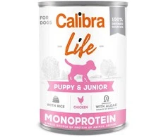 Šunų Maistas - CALIBRA Dog Life Puppy&amp;Junior Vištiena ir Ryžiai 400g Be Gluteno