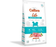 Šunų Maistas - CALIBRA Dog Life Senior Small Breed ėriena 1.5kg Be Glitimo