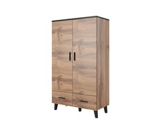 Cama Meble Spinta - Cama Lotta 2 Durys Wotan Ąžuolas Ir Matinė Juoda