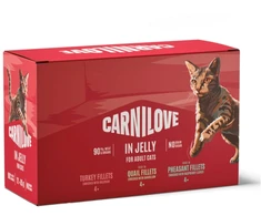 Carni Love Cat Pouch Jelly Box - wet cat food - 12x85g