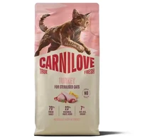 Carni Love True Fresh kalakutiena Sterilised - sausas kačių maistas - 2kg
