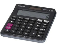 Casio mj-120d plus stacionarus skaičiuotuvas, juodas, 12 skaitmenų ekranas