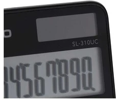 Casio kalkulator kieszonkowy sl-310uc-bk juoda, 10 cyfrowy wyświetlacz