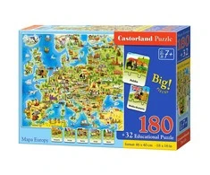 Castorland Dėlionė 180 vnt. - Europos žemėlapis