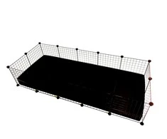 Narvas - C&amp;C Modulinis 5x2 Jūrų Kiaulytėms Juodas 180x75x37 cm