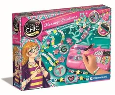 Karoliukų rinkinys papuošalams kurti Clementoni Crazy Chic Letter Jewelery Studio