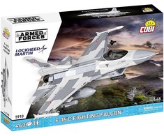 Cobi Klocki F-16c kovos sakalas blokuoja 463 blokus