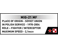 Cobi Klocki Mig-21 mf blokai 381 blokai