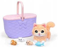 Cobi Maskotka interaktywna little live pets - kocia mama w koszyku