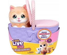 Cobi Maskotka interaktywna little live pets - kocia mama w koszyku