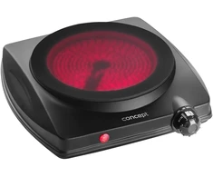 Concept Kuchenka elektrinė jednopalnikowa 1250w ve3065 juoda
