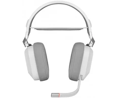 Corsair Ausinės belaidės hs80 rgb žaidimams spatial audio balta