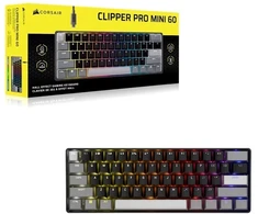 Corsair Klaviatūra žaidimams clipper pro mini 60 core juoda