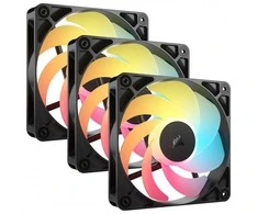 Corsair RS Series RS120-R ARGB PWM Fan – 3-Pack, 120mm, juodas