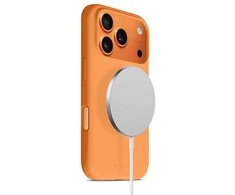 Crong Color Cover Magnetic - dėklas MagSafe Apple iPhone 17 Pro oranžinis