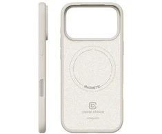 „Crong Color Cover Magnetic“ dėklas, skirtas „MagSafe Apple iPhone 17 Pro“, akmens smėlio spalvos