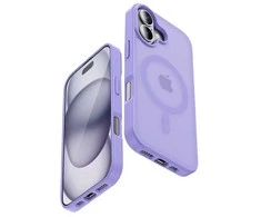 Dėklas Crong Hybrid Matte Magnetic - MagSafe iPhone 17 Case (Lavender)
