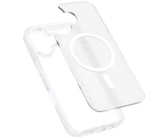 Crong hibridinis matinis magnetinis „MagSafe“ dėklas „iPhone 17“ (baltas)