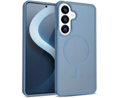 Crong Dėklas hybrid matte magnetic - magsafe samsung galaxy s26 mėlyna