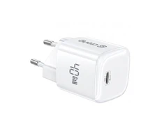 Įkroviklis Crong Crong NEO GaN Charger - Įkroviklis USB-C 40W PD 3.2 su AVS (balta)