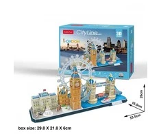 Dėlionė CubicFun Puzzle 3d city line london