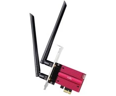 Tinklo plokštė „Cudy WE3000S AX5400 Wi-Fi 6 + BT 5.2“ su „Intel AX210 PCIe“ radiatoriumi