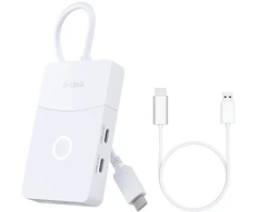 D-Link Hub usb-c 5-w-1 su bezprzewodowym hdmi dup-501