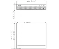 Dahua IP įrašymo įrenginys NVR4108HS-4KS2/L, 8 kam., 4K 8MP, 1HDD, 80Mbps, H.265/H.264, IVS