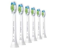 6 dalių šepetėlių galvučių pakuotė Philips Sonicare Optimal White HX6066/87, Baltos spalvos