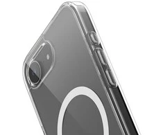 Crong Clear MAG dangtelis – iPhone 16e MagSafe dėklas (skaidrus)