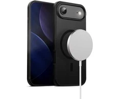 Crong Hybrid Frost MAG Cover - dėklas MagSafe Apple iPhone Air juodas