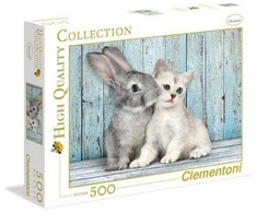 Clementoni Dėlionė 500 vnt. - Katė ir zuikis