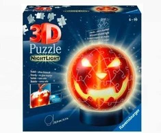 Ravensburger 3D Dėlionė 72 vnt. - Tamsoje šviečianti moliūgas