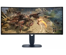 Dell Monitorius aw3425dwm 34 cale curved amd freesync va 180hz wqhd (3440x1440)/21:9/1xdp/2xhdmi/2xusb 3.2/3y aes&amp;ppe