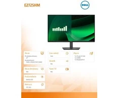 Dell Monitorius E2725HM 27 LED VA 1920x1080/16:9/DP/VGA/3Y