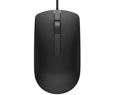 Dell pelė su laidu ms116 juoda (570-aais)