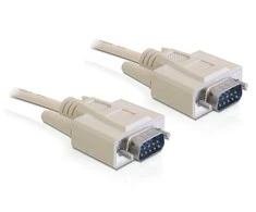 DELOCK Cable Serial SUB-D 9 5m St/St