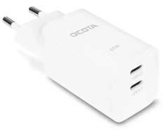 Dicota Įkroviklis gan 65w 2xusb-c balta