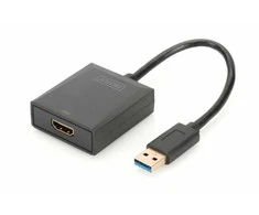 Digitus Adapteris garso ir vaizdo usb 3.0 do hdmi fhd 1920x1080p dvigubas ekranas