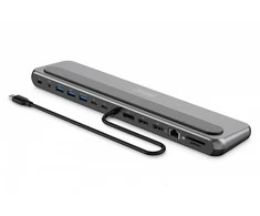 „Digitus USB-C 8K“ prijungimo stotelė, 12 prievadų | DA-70919 | Ethernet LAN (RJ-45) jungtys: 1 | HDMI jungčių kiekis: 2
